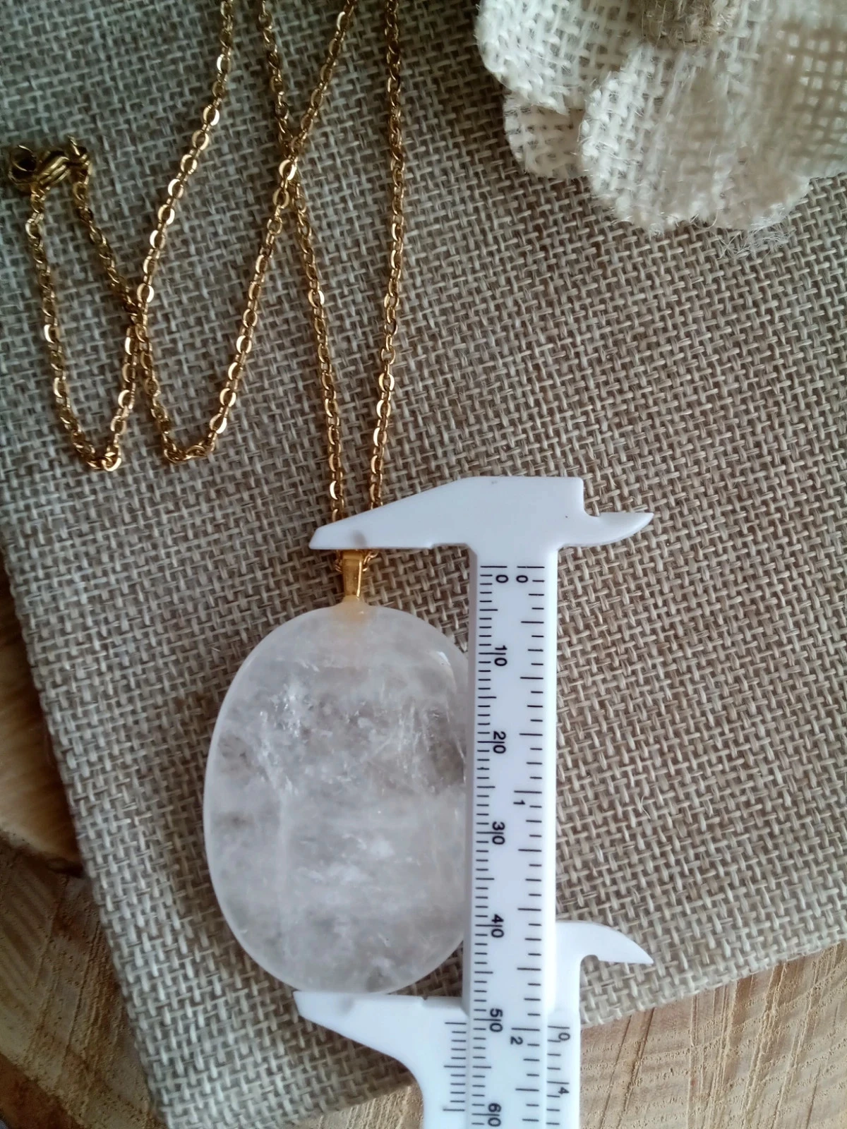 Collier cristal de quartz naturel – photo 3